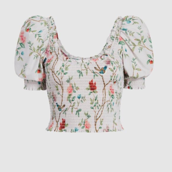 NWOT Hill House The Aiko Nap Top - Diane Hill Multi Cotton - Picture 3 of 3